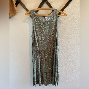 Old Navy Green Floral summer  Dress